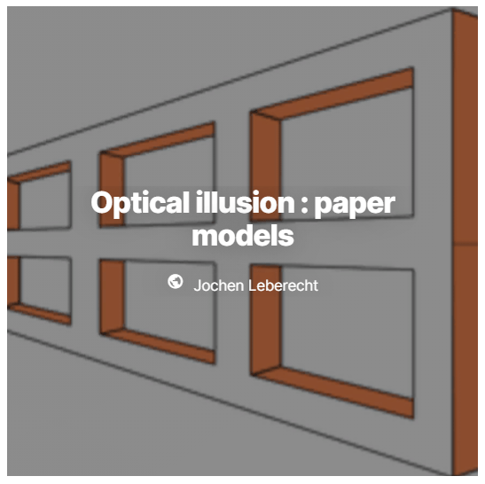 Sammlung von Vorlagen zum Basteln von optischen Illusionen